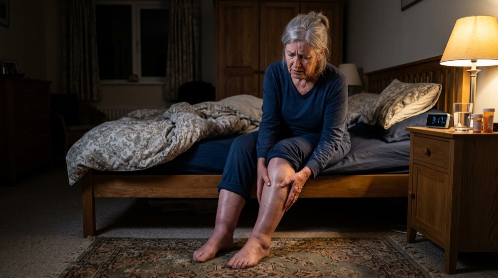 Woman with swollen legs